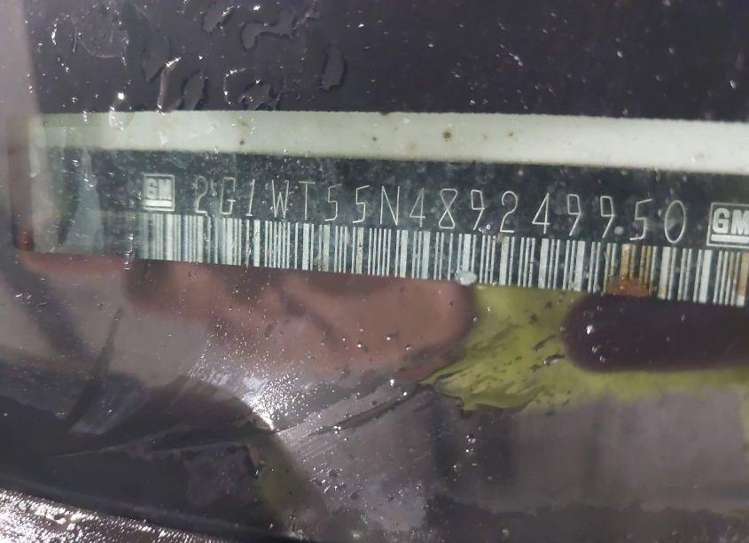 Photo 9 of 2008 Chevrolet Impala LT (VIN 2G1WT55N489249950)