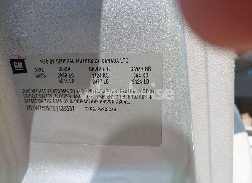 Photo 9 of 2009 Chevrolet Impala LT (VIN 2G1WT57K191139537)