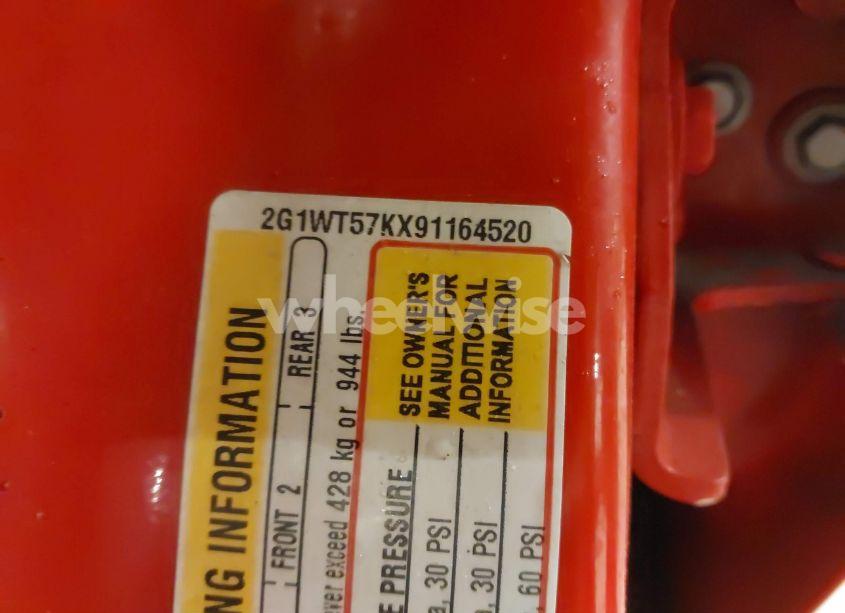 Photo 9 of 2009 Chevrolet Impala LT (VIN 2G1WT57KX91164520)