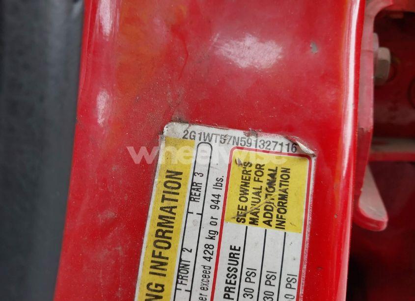 Photo 9 of 2009 Chevrolet Impala LT (VIN 2G1WT57N591327116)