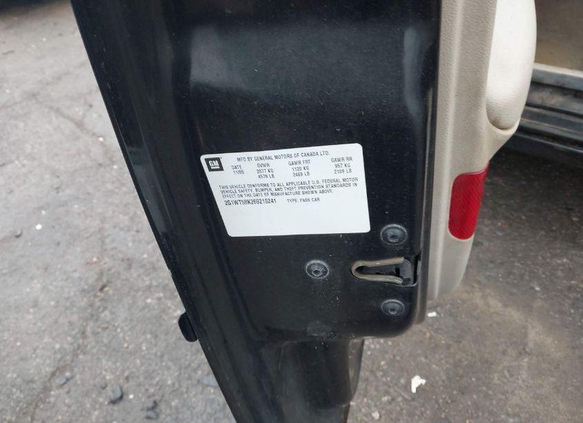 Photo 9 of 2006 Chevrolet Impala LT (VIN 2G1WT58K269210241)