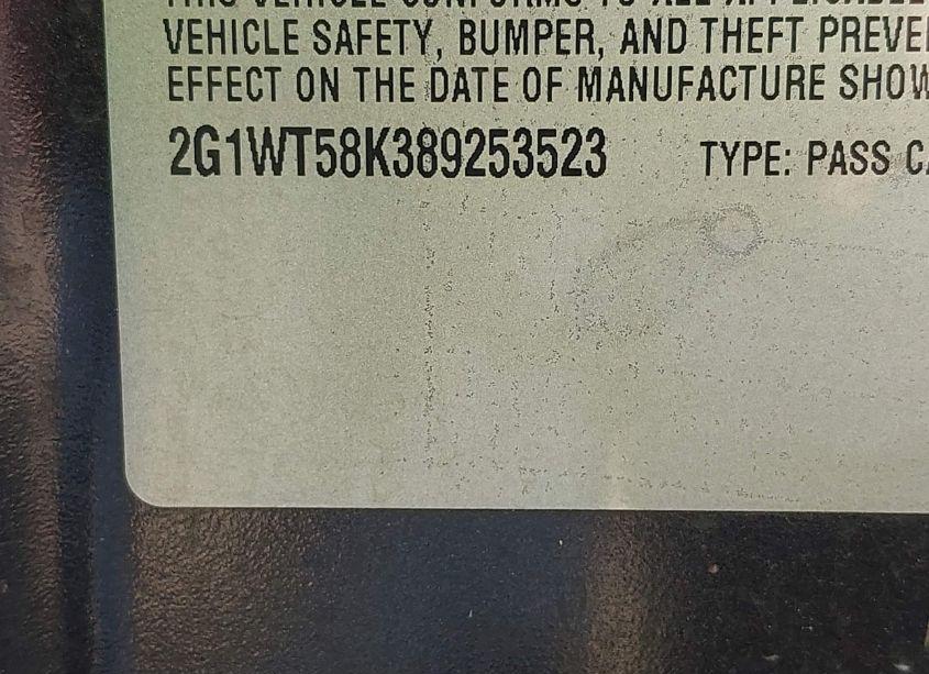 Photo 9 of 2008 Chevrolet Impala LT (VIN 2G1WT58K389253523)