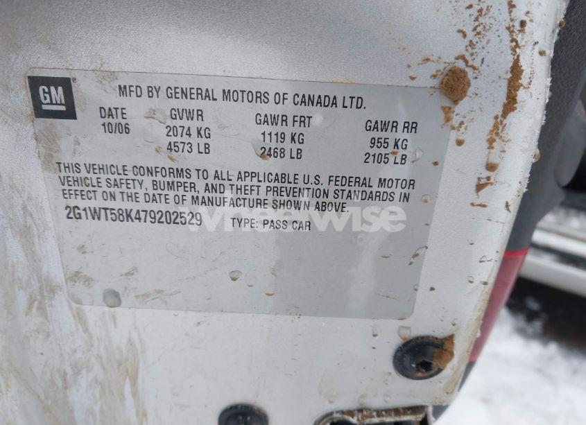 Photo 9 of 2007 Chevrolet Impala LT (VIN 2G1WT58K479202529)