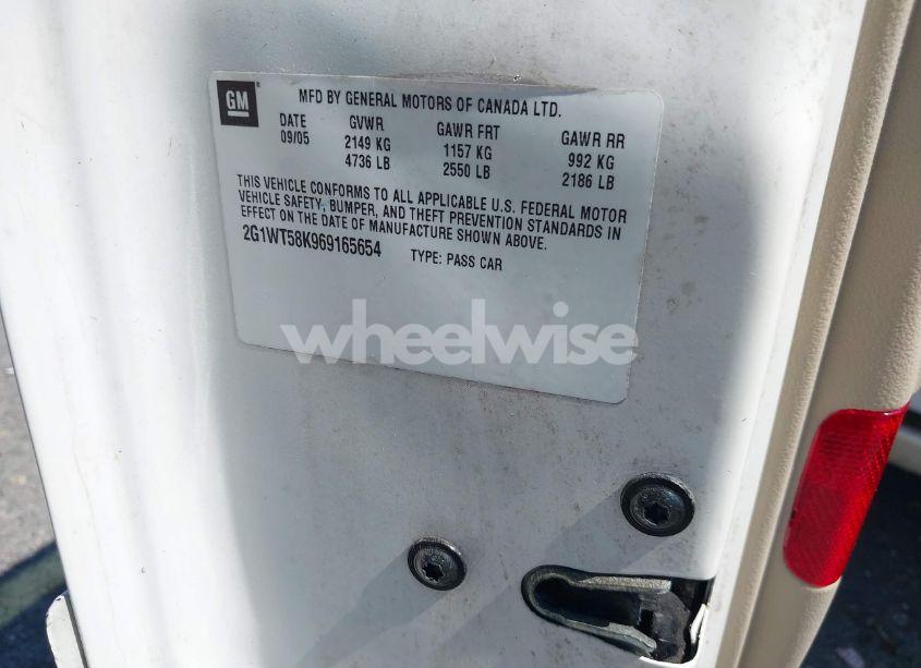 Photo 9 of 2006 Chevrolet Impala LT (VIN 2G1WT58K969165654)