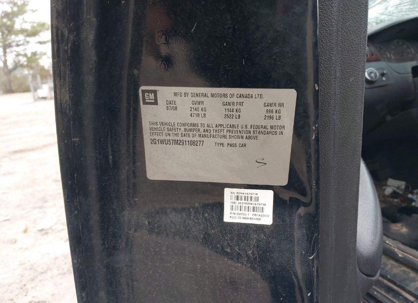 Photo 9 of 2009 Chevrolet Impala LTZ (VIN 2G1WU57M291108277)