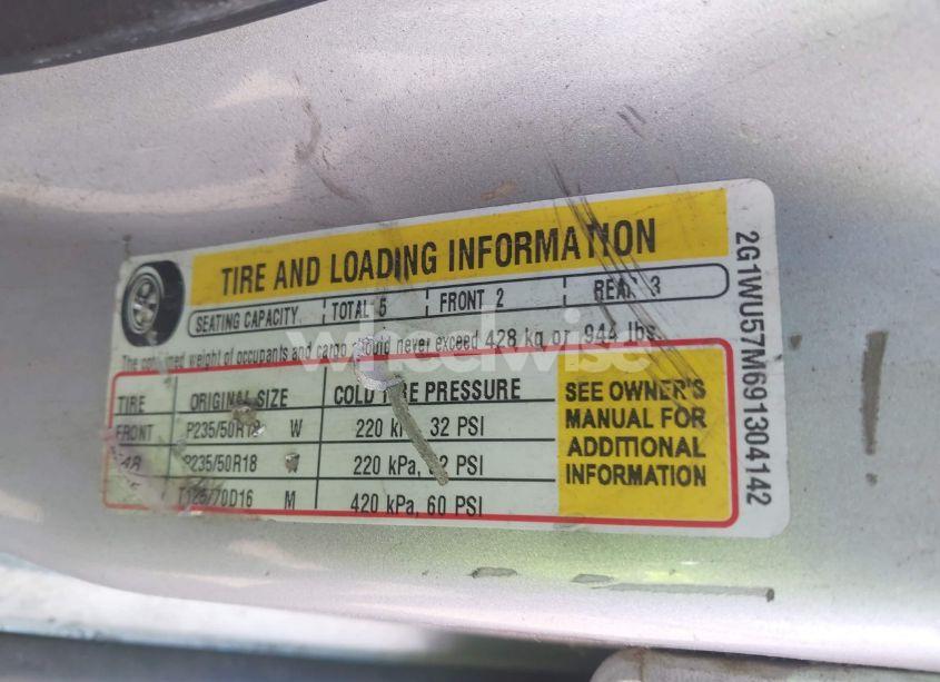 Photo 9 of 2009 Chevrolet Impala LTZ (VIN 2G1WU57M691304142)