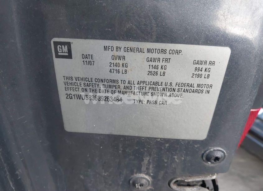 Photo 9 of 2008 Chevrolet Impala LTZ (VIN 2G1WU583689263484)