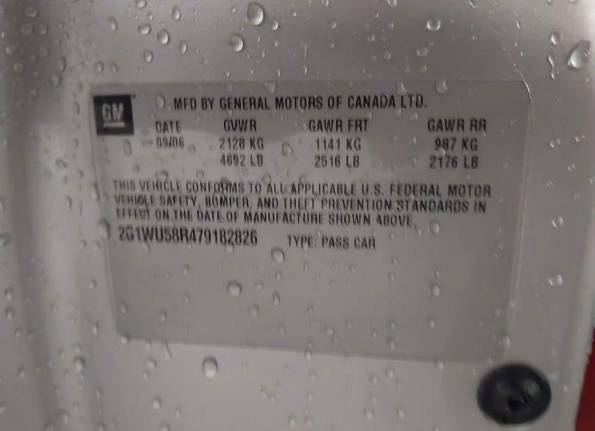 Photo 9 of 2007 Chevrolet Impala LTZ (VIN 2G1WU58R479182826)