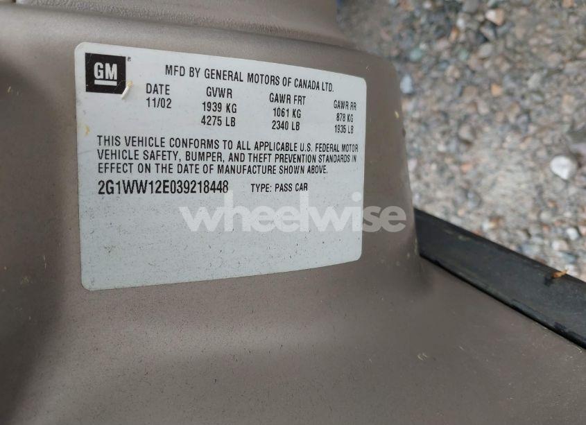 Photo 9 of 2003 Chevrolet Monte CARLO LS (VIN 2G1WW12E039218448)