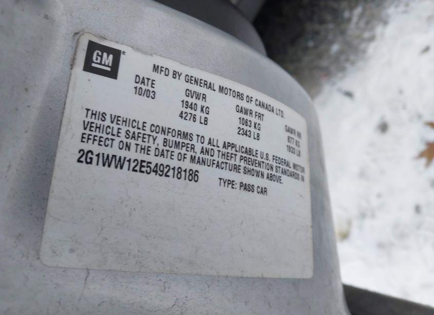 Photo 9 of 2004 Chevrolet Monte CARLO LS (VIN 2G1WW12E549218186)