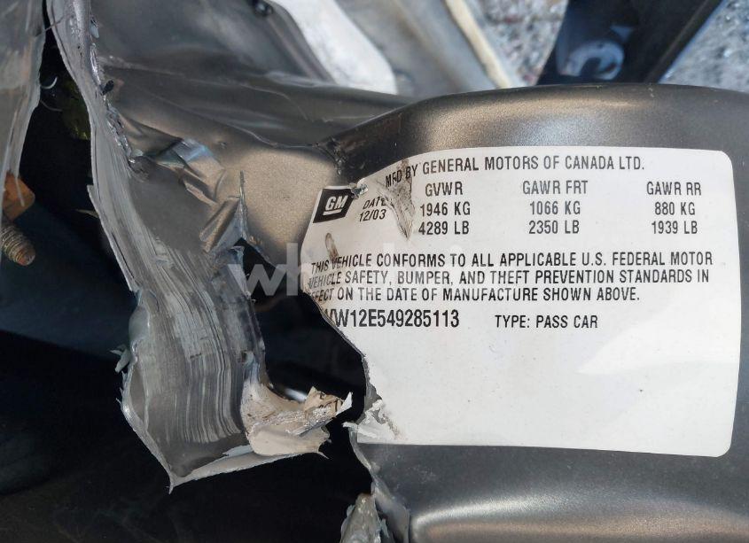 Photo 9 of 2004 Chevrolet Monte CARLO (VIN 2G1WW12E549285113)