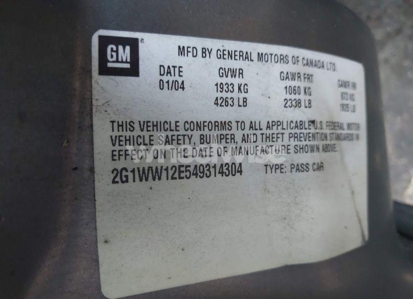 Photo 9 of 2004 Chevrolet Monte CARLO LS (VIN 2G1WW12E549314304)