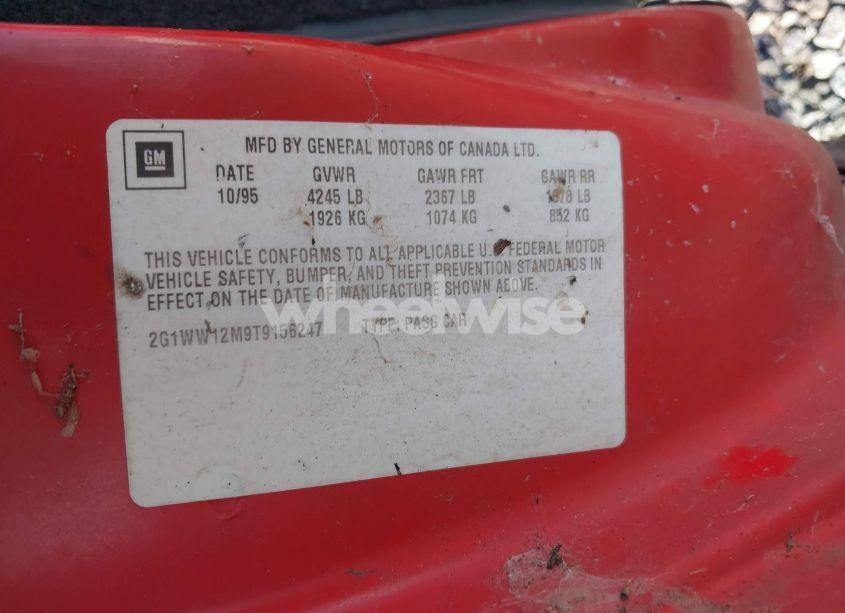 Photo 9 of 1996 Chevrolet Monte CARLO LS (VIN 2G1WW12M9T9156247)