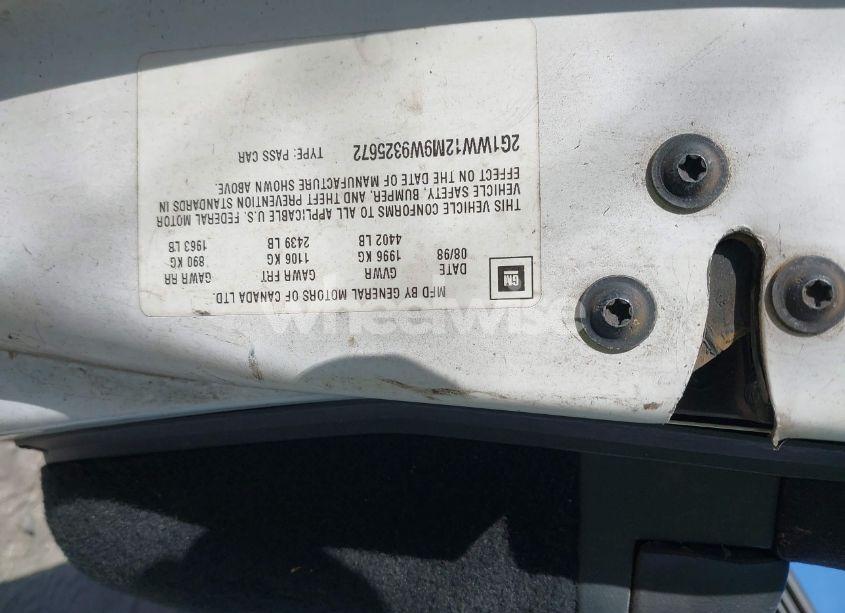 Photo 9 of 1998 Chevrolet Monte CARLO LS (VIN 2G1WW12M9W9325672)