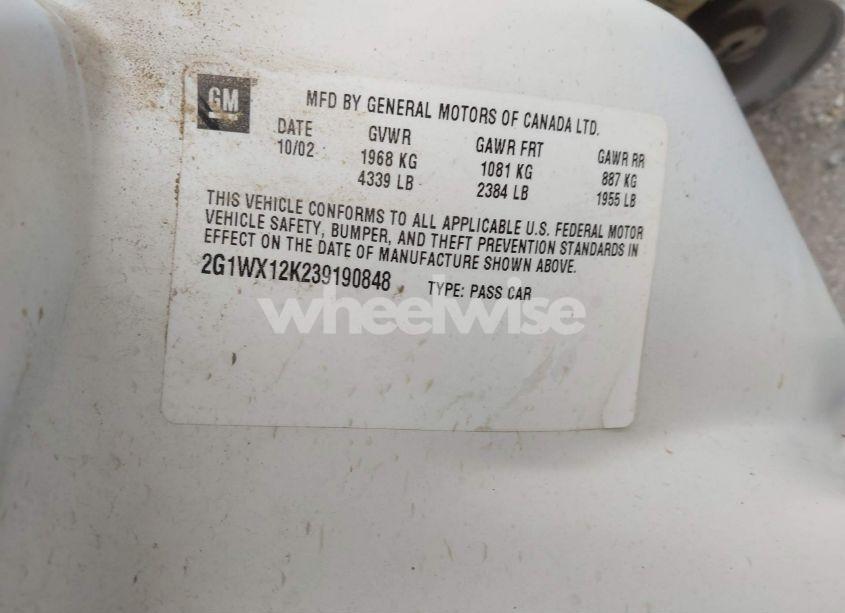 Photo 9 of 2003 Chevrolet Monte CARLO SS (VIN 2G1WX12K239190848)