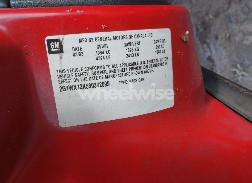 Photo 9 of 2003 Chevrolet Monte CARLO SS (VIN 2G1WX12K539342699)