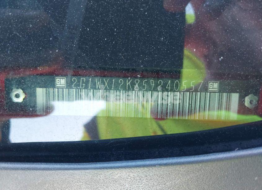 Photo 9 of 2005 Chevrolet Monte CARLO LT (VIN 2G1WX12K859240557)