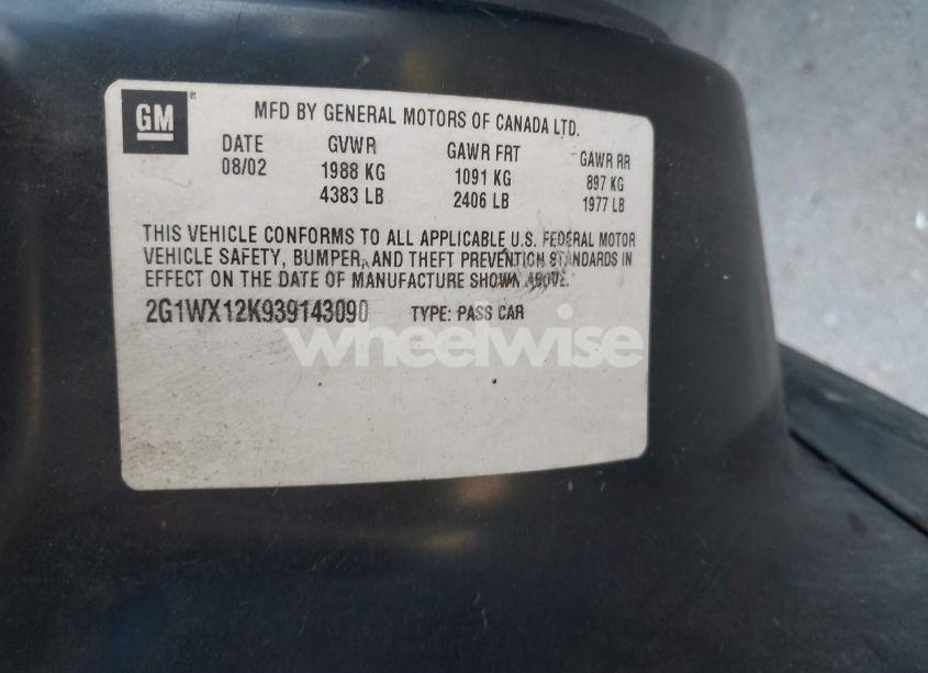 Photo 9 of 2003 Chevrolet Monte CARLO SS (VIN 2G1WX12K939143090)