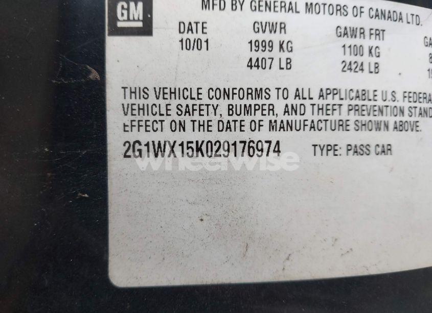 Photo 9 of 2002 Chevrolet Monte CARLO SS (VIN 2G1WX15K029176974)