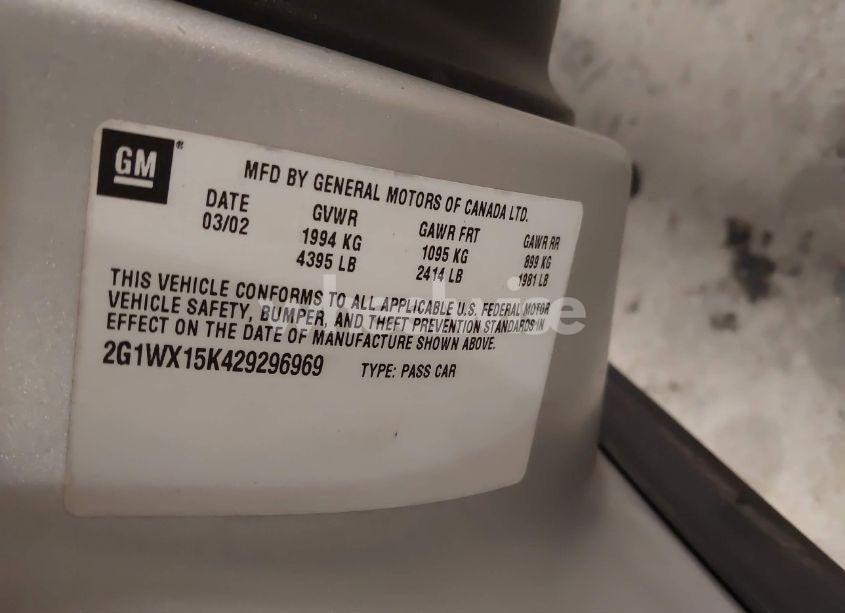 Photo 9 of 2002 Chevrolet Monte CARLO SS (VIN 2G1WX15K429296969)