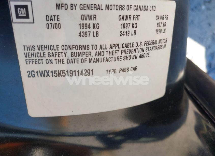 Photo 9 of 2001 Chevrolet Monte CARLO SS (VIN 2G1WX15K519114291)