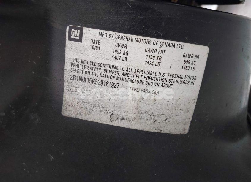 Photo 9 of 2002 Chevrolet Monte CARLO SS (VIN 2G1WX15K529181927)