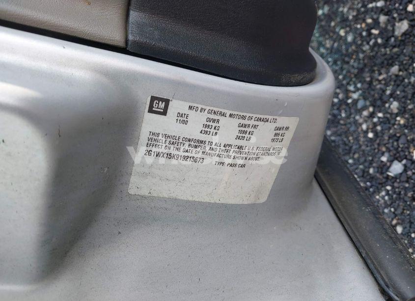 Photo 9 of 2001 Chevrolet Monte CARLO SS (VIN 2G1WX15K919215673)