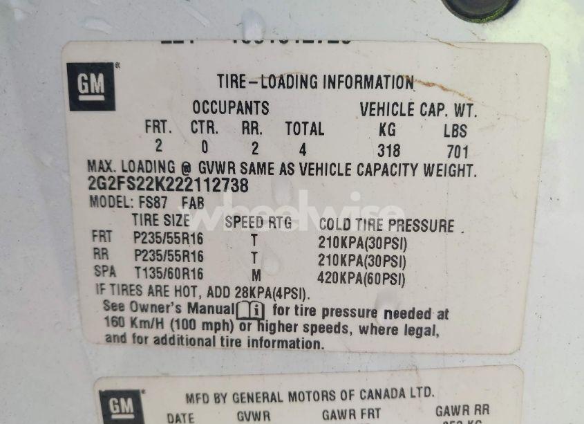 Photo 9 of 2002 Pontiac Firebird N/A (VIN 2G2FS22K222112738)