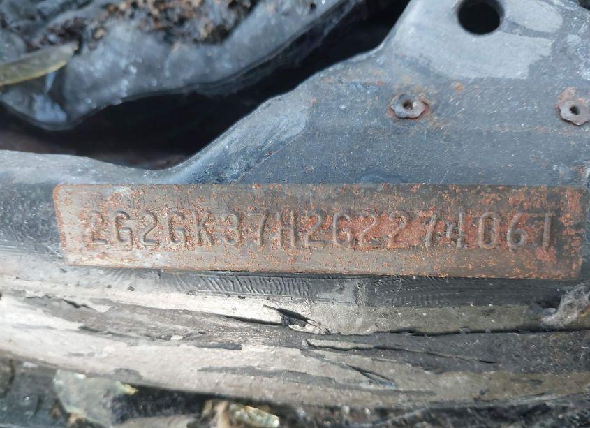 Photo 9 of 1986 Pontiac Grand PRIX LE (VIN 2G2GK37H2G2274061)