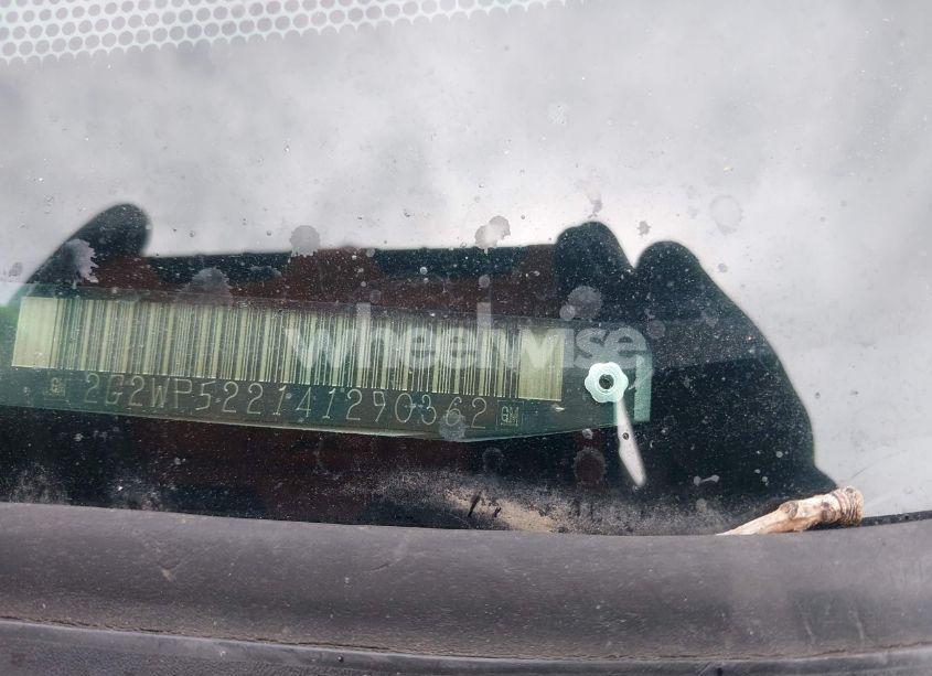 Photo 9 of 2004 Pontiac Grand PRIX GT1 (VIN 2G2WP522141290362)