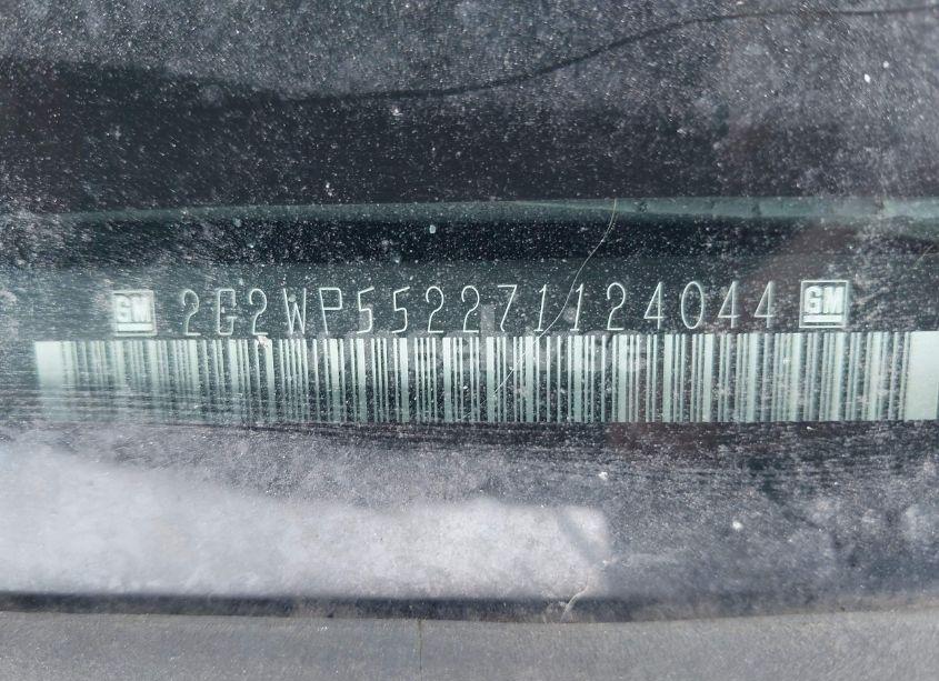 Photo 9 of 2007 Pontiac Grand PRIX (VIN 2G2WP552271124044)