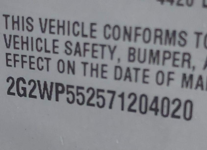 Photo 9 of 2007 Pontiac Grand PRIX (VIN 2G2WP552571204020)