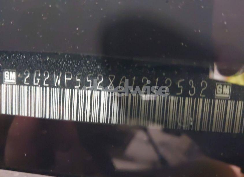 Photo 9 of 2006 Pontiac Grand PRIX (VIN 2G2WP552861212532)