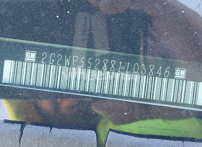 Photo 9 of 2008 Pontiac Grand PRIX (VIN 2G2WP552881103846)