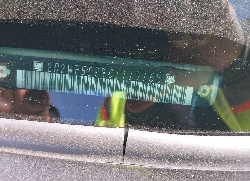 Photo 9 of 2006 Pontiac Grand PRIX (VIN 2G2WP552961119163)