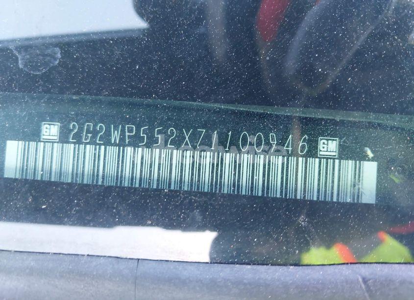 Photo 9 of 2007 Pontiac Grand PRIX (VIN 2G2WP552X71100946)