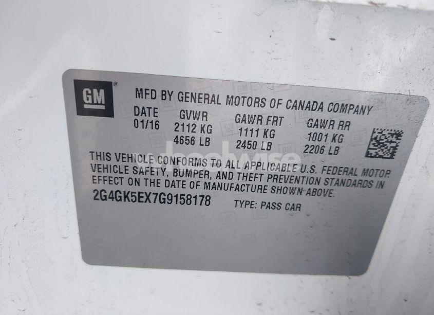 Photo 9 of 2016 Buick Regal TURBO (VIN 2G4GK5EX7G9158178)