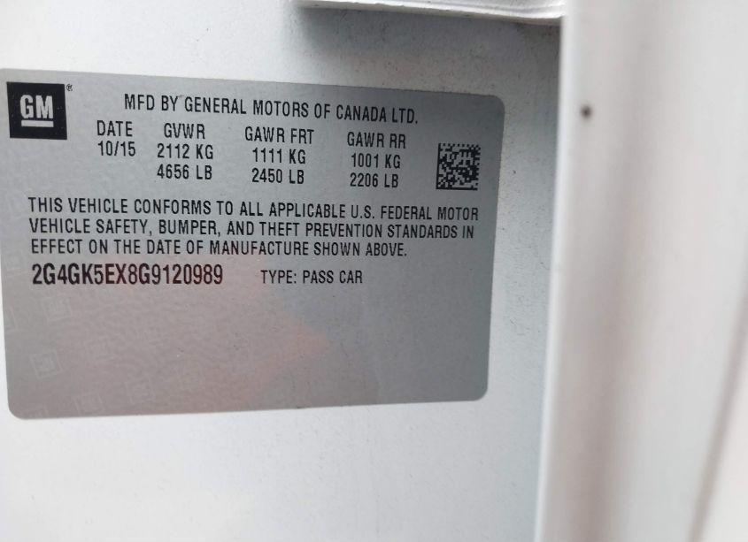 Photo 9 of 2016 Buick Regal TURBO (VIN 2G4GK5EX8G9120989)