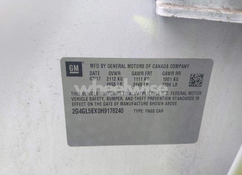 Photo 9 of 2017 Buick Regal TURBO SPORT TOURING (VIN 2G4GL5EX0H9178240)