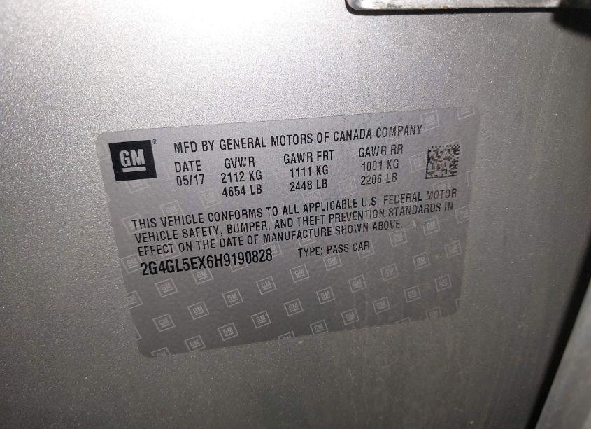 Photo 9 of 2017 Buick Regal TURBO SPORT TOURING (VIN 2G4GL5EX6H9190828)