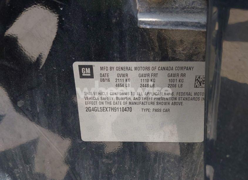 Photo 9 of 2017 Buick Regal TURBO SPORT TOURING (VIN 2G4GL5EX7H9110470)