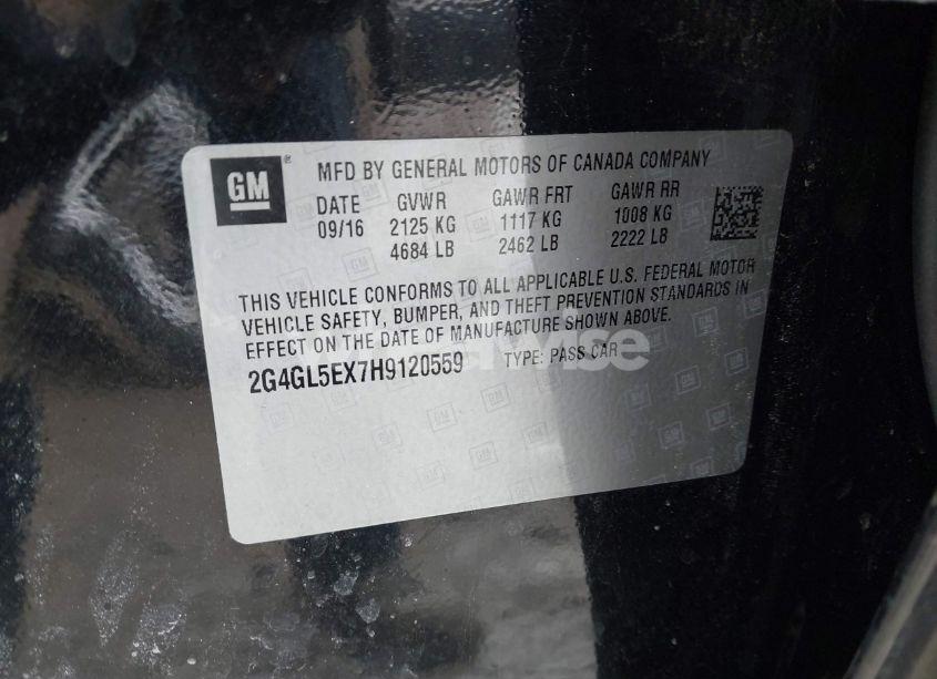 Photo 9 of 2017 Buick Regal TURBO SPORT TOURING (VIN 2G4GL5EX7H9120559)