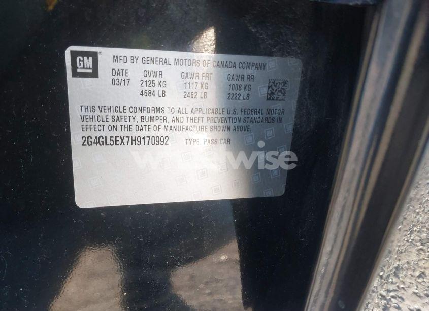 Photo 9 of 2017 Buick Regal TURBO SPORT TOURING (VIN 2G4GL5EX7H9170992)