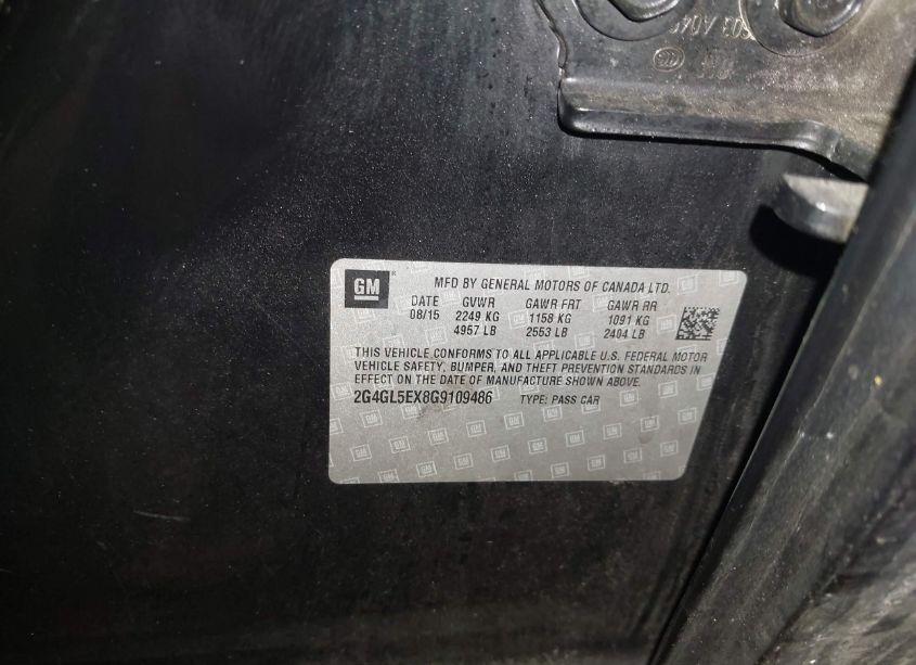 Photo 9 of 2016 Buick Regal TURBO (VIN 2G4GL5EX8G9109486)