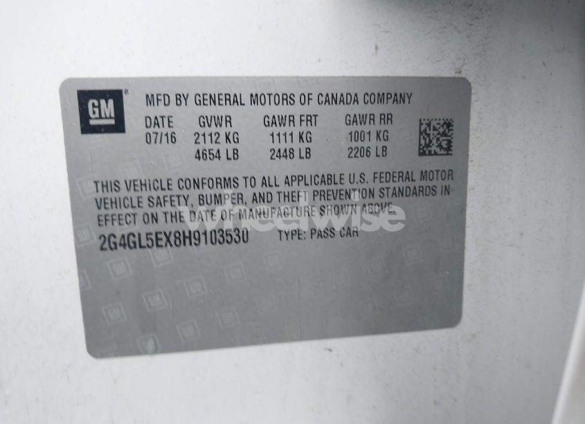 Photo 9 of 2017 Buick Regal TURBO SPORT TOURING (VIN 2G4GL5EX8H9103530)