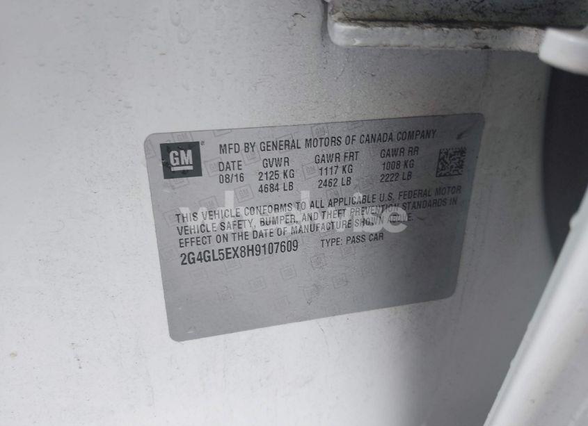 Photo 9 of 2017 Buick Regal TURBO SPORT TOURING (VIN 2G4GL5EX8H9107609)