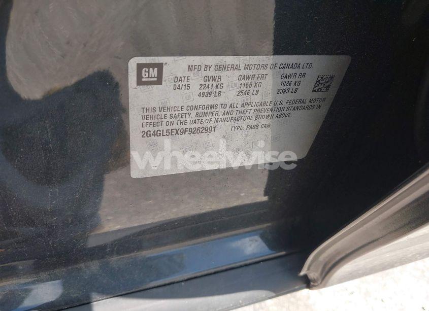 Photo 9 of 2015 Buick Regal TURBO (VIN 2G4GL5EX9F9262991)