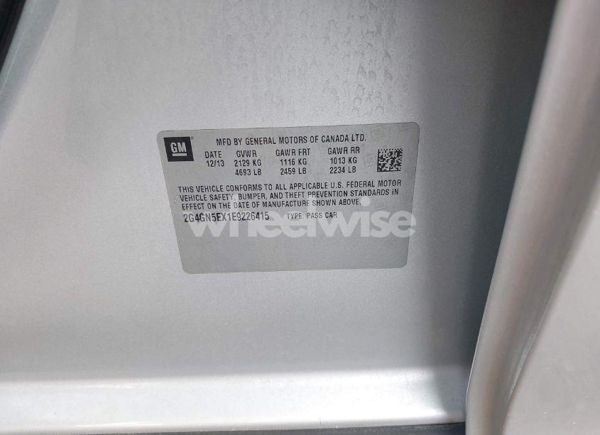 Photo 9 of 2014 Buick Regal TURBO/E-ASSIST PREMIUM I (VIN 2G4GN5EX1E9226415)