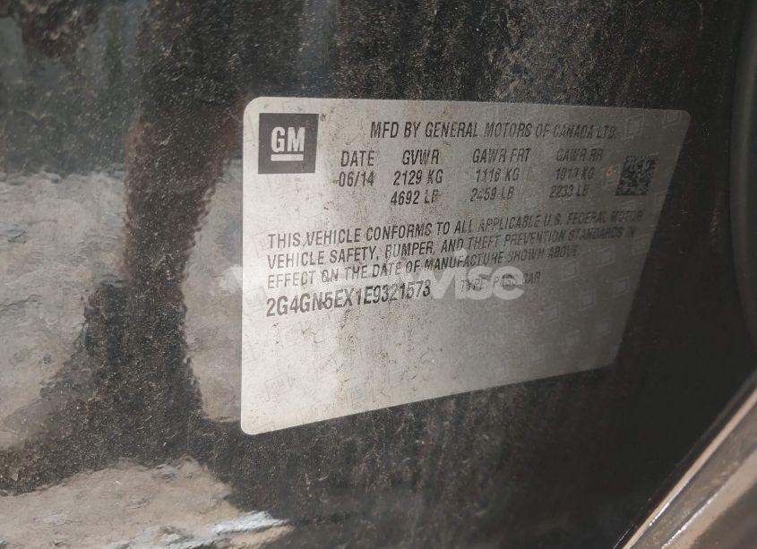 Photo 9 of 2014 Buick Regal TURBO/E-ASSIST PREMIUM I (VIN 2G4GN5EX1E9321573)