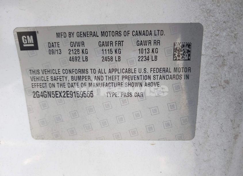 Photo 9 of 2014 Buick Regal TURBO/E-ASSIST PREMIUM I (VIN 2G4GN5EX2E9159565)